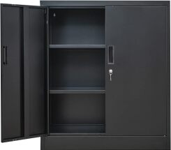 CJF Metal Storage Cabinets with Shelves and Doors