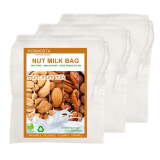 3 Pack Nut Milk Bags, 4.76.3inch Reusable Nylon Food Strainers Bags Multi-use Food Grade Almond Milk Filter Bags, Fine Mesh Nylon Cheesecloth & Cold Brew Coffee Filter