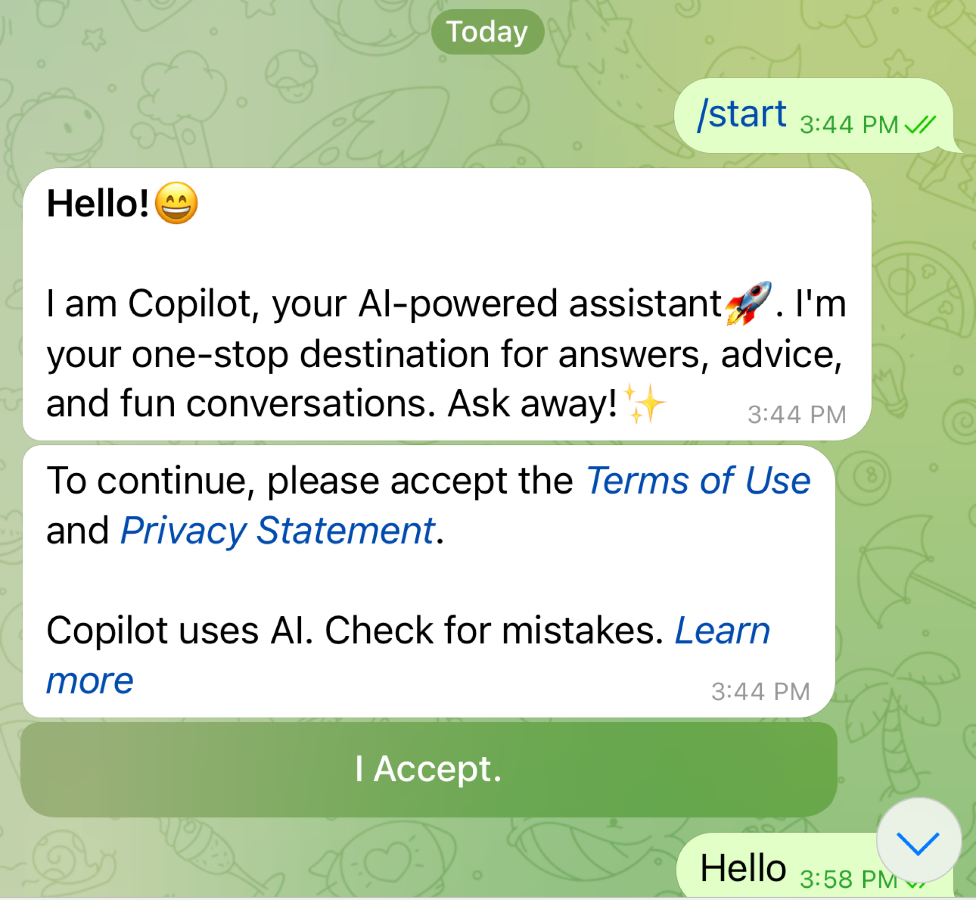 copilot in telegram