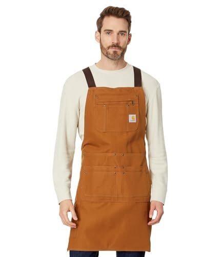 Carhartt Men's Firm Duck Apron, Carhartt Brown, One Size