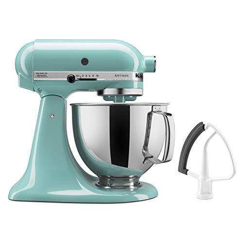 KitchenAid KSM150FEAQ Value Bundle Artisan 5 Quart Stand Mixer, Aqua Sky