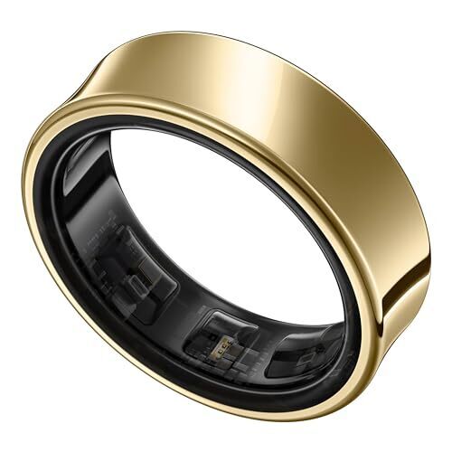 SAMSUNG Galaxy Ring, AI Smart Ring, Size First w/Sizing Kit, No App Subscription, Fitness Monitor, Sleep Tracker, Up to 7-Day Battery, Size 8, Titanium Gold [US Version, 1Yr Manufacturer Warranty]