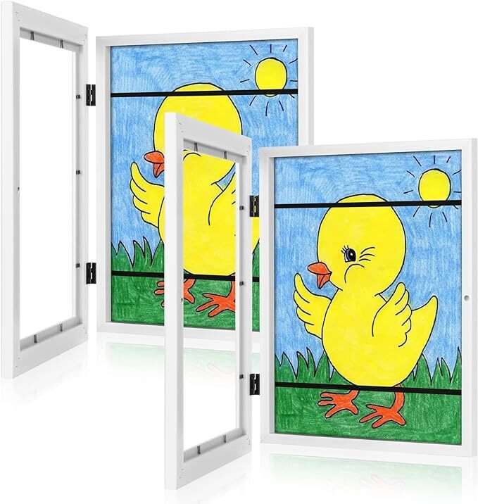 [2-Pack] Kids Art Frames, 8.5x11 Front Opening Kids Artwork Frames