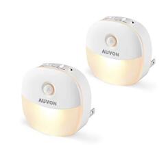 Auvon Plug-In LED Motion Sensor Night Light