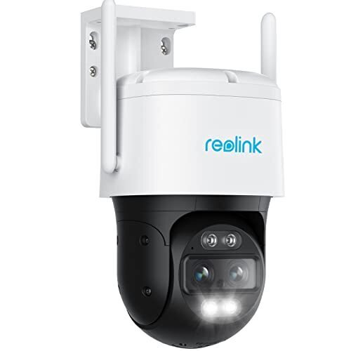 REOLINK 4K Wired WiFi Outdoor Camera, 8MP Dual Lens Security Camera, 360 PTZ Camera w/Auto Tracking, 2.4/5GHz Wi-Fi Smart Person/Vehicle Detection, 6X Hybrid Zoom, Color Night Vision, TrackMix WiFi