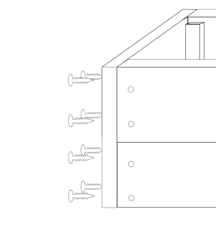 Diagram of where to put screws