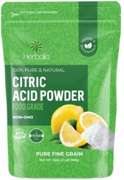 Citric Acid Powder, 2 lb. Citric Acid for Bath Bombs, Citric Acid Food Grade, Non GMO Citric Acid Bulk, Food Grade Citric Acid Powder Cleaning, Citric Acid for Cheese Making and Canning. 2 Pounds.