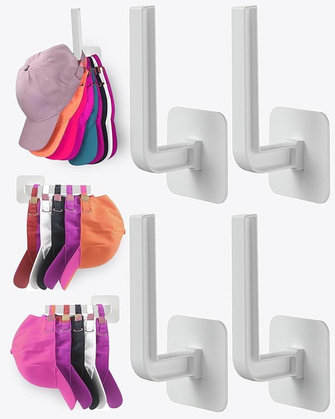 Hat Rack for Hat Storage (4-Pack)